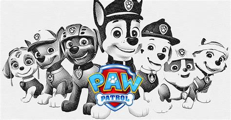 How to Draw All the PAW PATROL Characters Easy  .